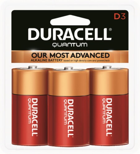 Duracell Quantum D Alkaline Batteries Perspective: front