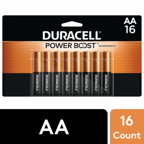 Duracell® Power Boost™ Coppertop AA  Batteries - 16 Pack Perspective: front