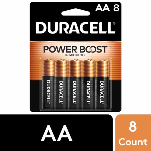 Duracell® Power Boost™ AA Batteries - 8 Pack Perspective: front