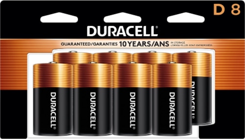 Duracell Coppertop D Alkaline Batteries Perspective: front