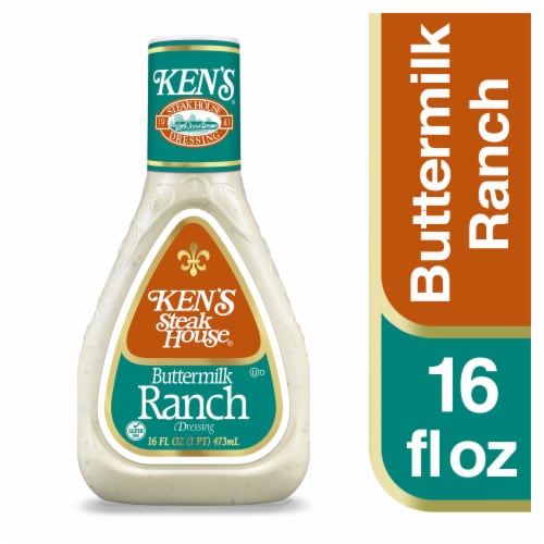 Ken's Steak House® Buttermilk Ranch Salad Dressing Perspective: front