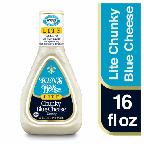 Ken's Steak House® Light Chunky Blue Cheese Salad Dressing Perspective: front