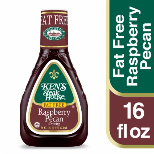 Ken's Steak House® Fat Free Raspberry Pecan Salad Dressing Perspective: front