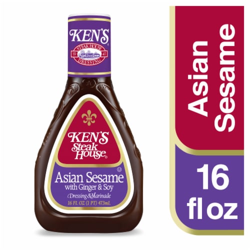 Ken's Steak House® Asian Sesame Salad Dressing & Marinade Perspective: front