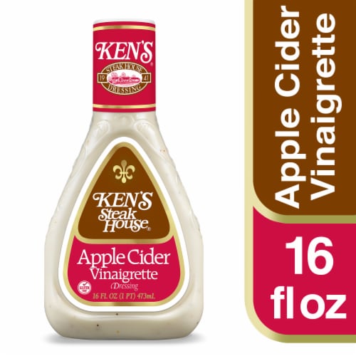 Ken's Steak House® Apple Cider Vinaigrette Salad Dressing Perspective: front