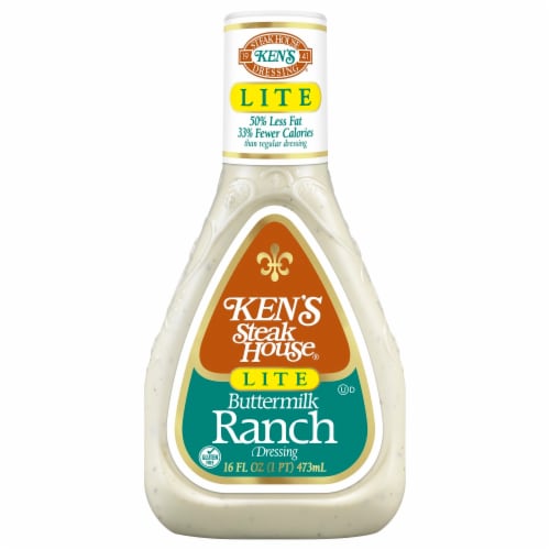 Ken's Steak House® Light Buttermilk Ranch Salad Dressing Perspective: front