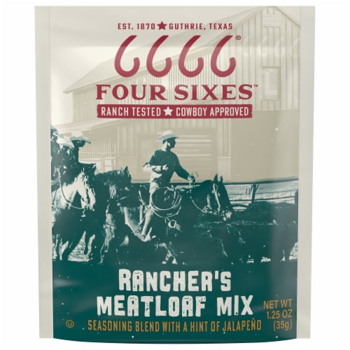 Four Sixes™ Ranchers Cookhouse Meatloaf Seasoning Blend Perspective: front