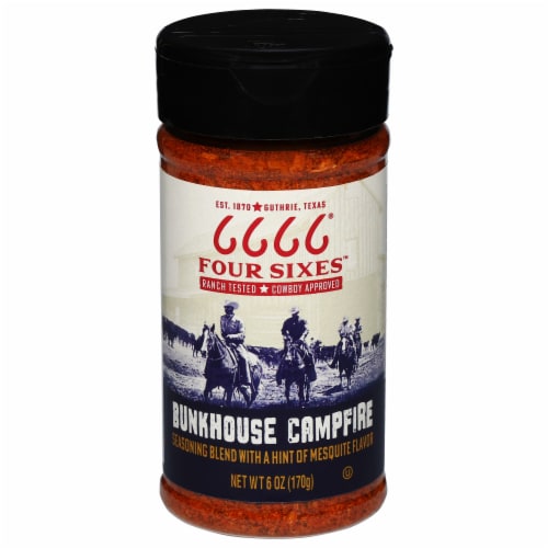 Four Sixes™ Bunkhouse Campfire Seasoning Blend Perspective: front