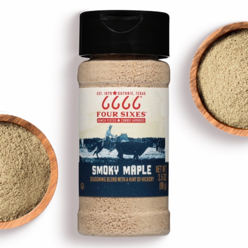 6666 4 Sixes Smoky Maple Seasoning Blend with a Hint of Sweetness Perspective: front