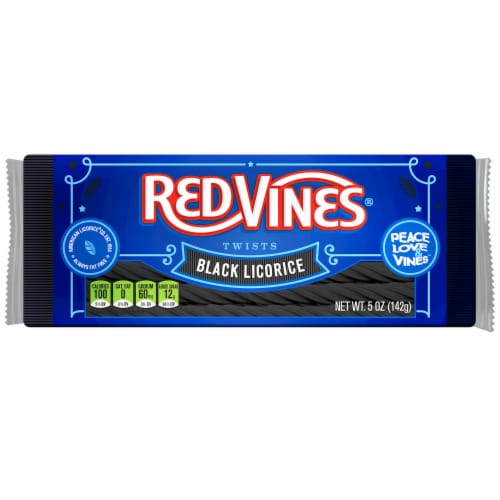 Red Vines Black Licorice King Size Tray Candy Twists Perspective: front