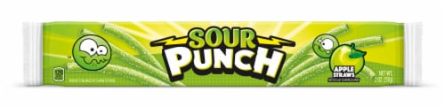 Sour Punch Apple Straws Sour Candy Perspective: front