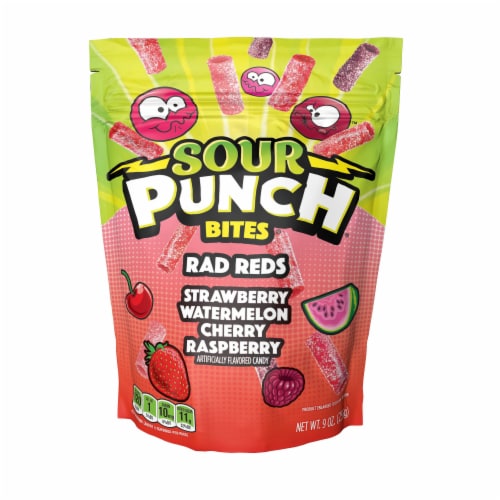 Sour Punch® Bites Rad Reds 9 oz Perspective: front