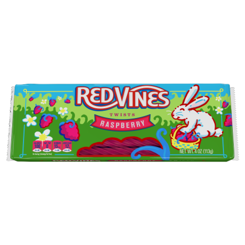 Red Vines Easter Raspberry Tray Chewy Candy Perspective: front