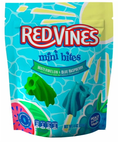 Red Vines Watermelon & Blue Raspberry Mini Bites Perspective: front