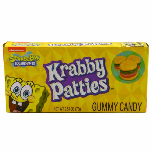 Nickelodeon Spongebob Squarepants™ Krabby Patties™ Gummy Candy Theater Box Perspective: front