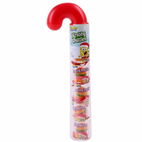 Frankford Nickelodeon® Spongebob Krabby Patties™ Filled Candy Cane Perspective: front