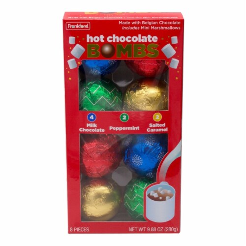 Frankford Holiday Hot Chocolate Bomb Variety Pack (8 Count) Perspective: front