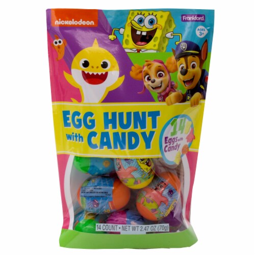 NickelodeonÂ® Plastic Eggs with Candy Perspective: front