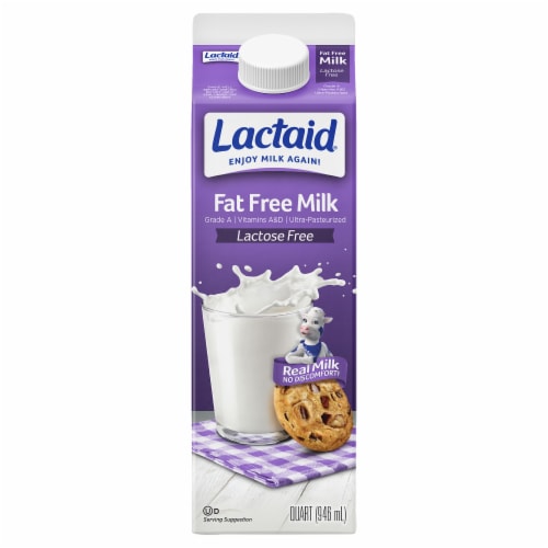 Lactaid® Lactose Free Skim Milk Perspective: front