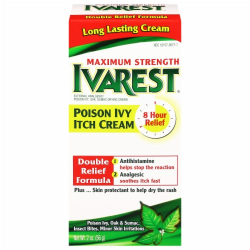 Ivarest Poison Ivy Itch Relief Cream Perspective: front
