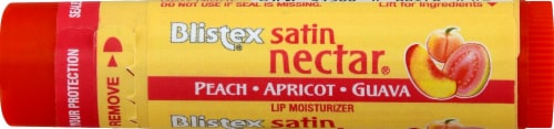 Blistex Peach Apricot Guava Satin Nectar Lip Moisturizer Perspective: front