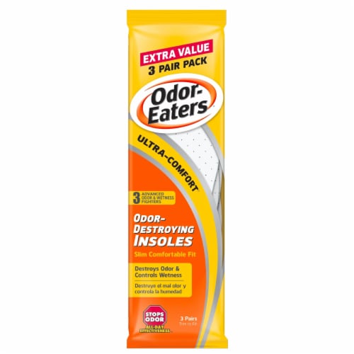 Odor-Eaters® Ultra-Comfort Odor-Destroying Insoles, 3 ct - Fred Meyer