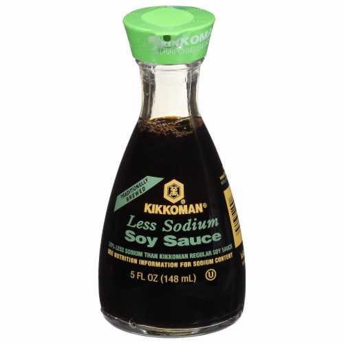 Kikkoman® Less Sodium Soy Sauce Perspective: front