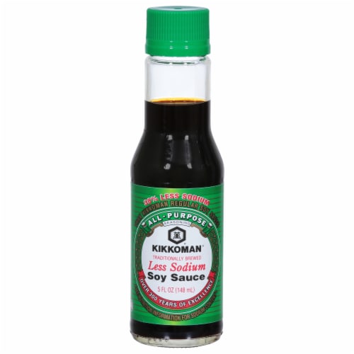 Kikkoman® Less Sodium Soy Sauce Perspective: front