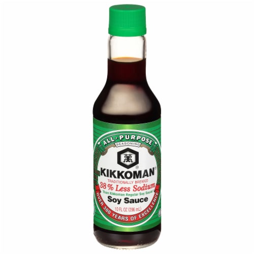 Kikkoman® Less Sodium Soy Sauce Perspective: front