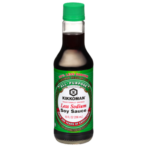 Kikkoman® Less Sodium Soy Sauce Perspective: front