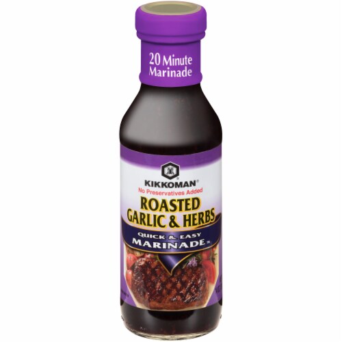 Kikkoman® Roasted Garlic & Herbs Marinade - Case Sale Perspective: front