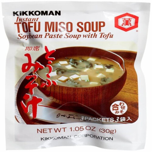 Kikkoman Instant Tofu Miso Soup Perspective: front