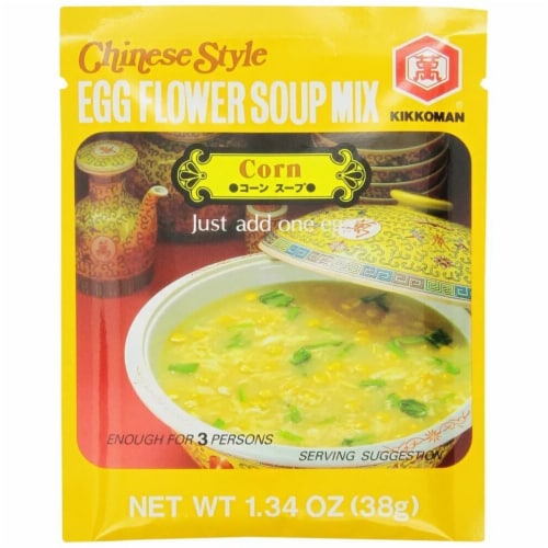 Kikkoman Corn Egg Flower Soup Mix Perspective: front