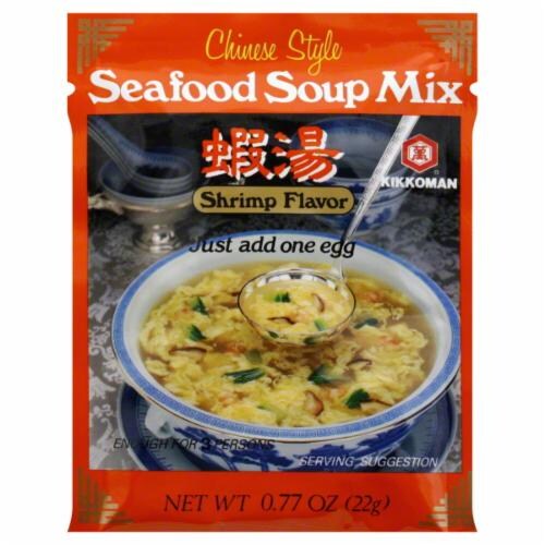 Kikkoman Shrimp Seafood Soup Mix Perspective: front