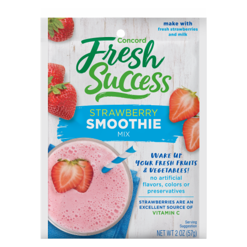 Concord Foods Fresh Success Strawberry Smoothie Mix Perspective: front