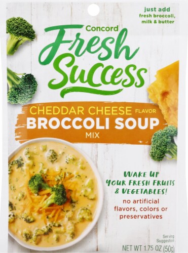 Concord Foods Broccoli Cheddar Cheese Soup Mix Perspective: front