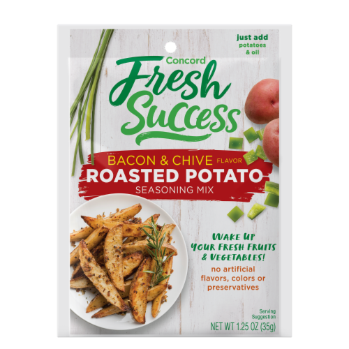 Concord Fresh Success Bacon & Chive Flavor Roasted Potato Seasoning Mix Perspective: front