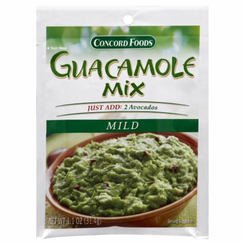 Concord Foods Mild Guacamole Mix Perspective: front