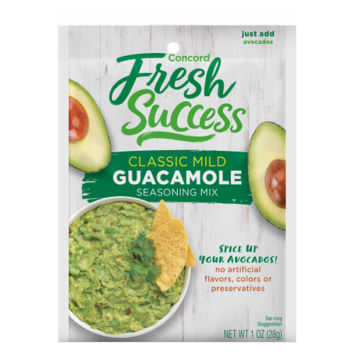 Concord Foods Fresh Success Classic Guacamole Mix Perspective: front