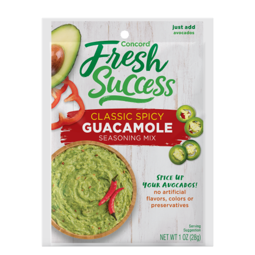 Concord Foods Extra Spicy Guacamole Mix Perspective: front