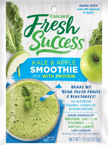 Concord Fresh Success Kale & Apple Protein Smoothie Mix Perspective: front