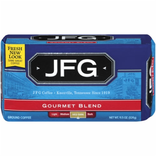 JFG Gourmet Blend Medium-Dark Roast Ground Coffee Perspective: front