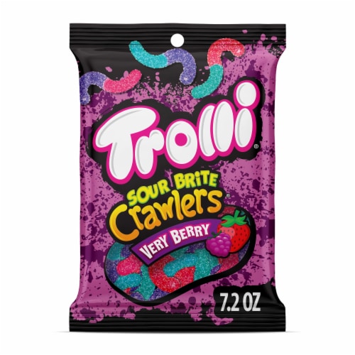 Trolli Very Berry Sour Brite Crawler Peg Perspective: front