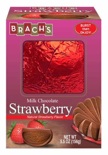 Brach's Strawberry Flavored Milk Chocolate Perspective: front