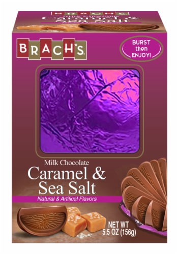 Brach's Caramel & Sea Salt Milk Chocolate Ball Perspective: front