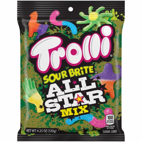 Trolli® Sour Bite® All Star Mix Gummy Candy Perspective: front