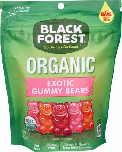 Black Forest® Organic Exotic Gummy Bears Perspective: front