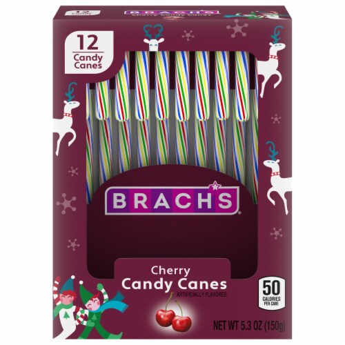 Brach's® Holiday Bob's® Cherry Candy Canes Perspective: front
