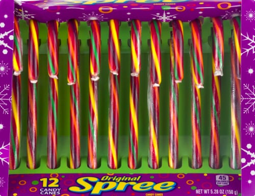 Spree® Holiday Flavor Kick Candy Canes Perspective: front