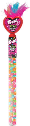 Trolli Valentine's Sour Bites Fruitz Candy Tube Perspective: front